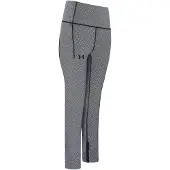 Under Armour HeatGear Stretch Midja Grå Dam Geo Ankel Leggings 1371114 001