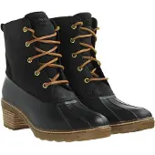 Sperry Saltwater Heel Snake Dam Svarta stövlar