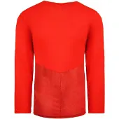 Puma V5.08 Långärmad Tröja V-Neck Röd Herr Fotbollstopp 700472 01