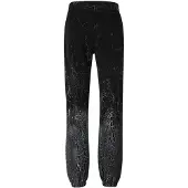 AMIRI Cracked Dye Logo Black Sweat Pants