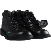 Kickers Mid Quilt Dam Svarta Kängor