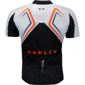 Oakley Jawbreaker Road Jersey Cycling Zip Up T-shirt Vit - Herrar