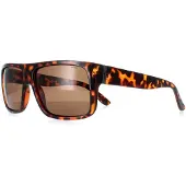 Invu Rectangle Mens Demi Tortoise Brown Brown Polarized B2130