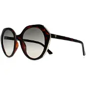 GUESS Oval Dam Dark Havana Grey Gradient GF6201
