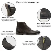Windsor Smith Windsorsmith Brown Leather Casual Desert Boots - Sebastien