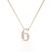 MYC Paris Nummer 6 Hängen - Rose Gold och Crystal
