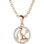 MYC Paris Virgo Zodiac Hängen - Rose Gold och Crystal