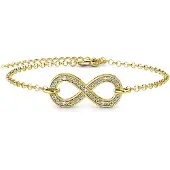 MYC Paris Infinity Eight Armband - Guld och Kristall