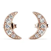 MYC Paris Crescent Moon Örhängen - Rose Gold och Crystal