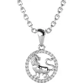MYC Paris Leo Zodiac Hängen - Silver och Kristall