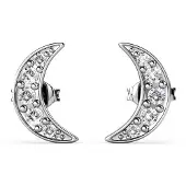 MYC Paris Crescent Moon Örhängen - Silver och Crystal