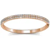 MYC Paris Glamourarmband - roséguld och kristall