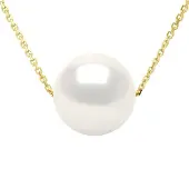 ATELIERS SAINT GERMAIN Halsband - Äkta odlad sötvattenspärla rund 9-10 mm