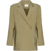 Noella Paola Oversized Blazer i Armégrön