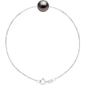 ATELIERS SAINT GERMAIN Armband äkta odlad Tahitipärla rund 9-10 mm