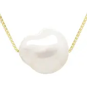 ATELIERS SAINT GERMAIN Halsband Äkta odlad sötvattenspärla Barock 11-12 mm