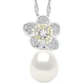 ATELIERS SAINT GERMAIN Halsband - Äkta odlad sötvattenspärla pärla 9-10 mm