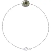 ATELIERS SAINT GERMAIN Armband Äkta Odlad Tahitipärla Cirklad 9-10 mm