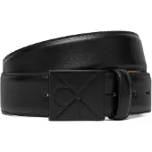 Calvin Klein Emblem Logo Plaque Smooth Belt