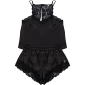 Trendyol Kort pyjamas svart