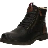 Mustang Boots med snörning mörkbrun / svart