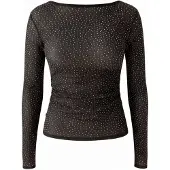 STUDIO SELECT T-shirt 'Ashley' mörkbrun / transparent
