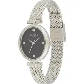 GUESS Analog klocka svart / silver