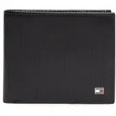 Tommy Hilfiger Hilfiger Flag Ribbed Leather Flap Wallet