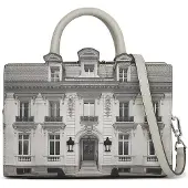Karl Lagerfeld Handväska 'Maison de Karl' grå / svart / ullvit