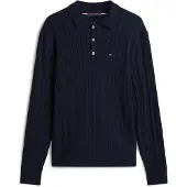 Tommy Hilfiger Cable Knit Polo Jumper