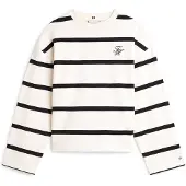Tommy Hilfiger Sweatshirt ecru / svart