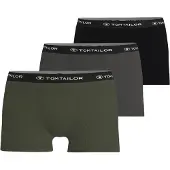 Tom Tailor Boxershorts gråmelerad / khaki / svart / vit