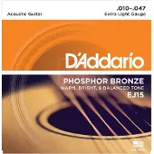D'Addario EJ15 Phosphor Bronze Extra Light 10-47