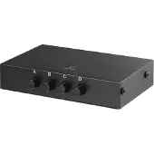 Renkforce 4 Port USB 2.0-switch Svart