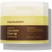 Eqqualberry , Collagen Glow Up, Gel Toner Pads, 140ml (4,73 fl oz)