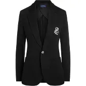 Ralph Lauren för kvinnor. 211795348001 Blazer Strukturerad svart (32), Casual, Bomull