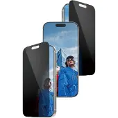 PanzerGlass Privacy - Skärmskydd för mobiltelefon - ultra-bred passform med FASTFIT IN-A-BOX - glas - med sekretessfilter - för Apple iPhone 17 Pro