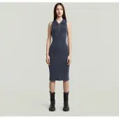 G-Star Slim Knitted Dress - Dark blue - Women