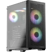 LC-Power LC-717B-ON Microtower Datorchassi GAMER Svart Sidofönster