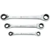 Toolcraft 819162 Dubbel spärrnyckel set 3 delar 8 - 19 mm