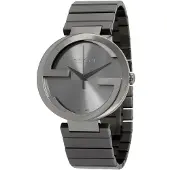 Gucci YA133210 Interlocking Grå Urtavla Herrklocka