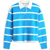 Tommy Hilfiger Pure Wool Oversized Rugby Cardigan