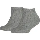 Tommy Hilfiger Ankelstrumpor - 2-pack - Sneakers - Gråmelerad - - 35/38 - Strumpor