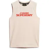 Superdry Sport Luxe Graphic Fitted ärmlös T-shirt