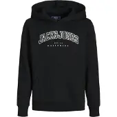 Jack & jones Hoodie - JjeCaleb - Svart/Loose - - 8 år (128) - Hoodie
