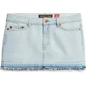 Superdry för kvinnor. W7210317A Minikjol i blå denim (30), Casual, Bomull