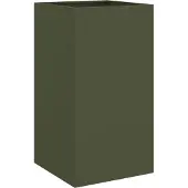 vidaXL Odlingslåda olivgrön 42x38x75 cm stål