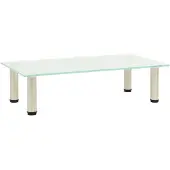 vidaXL TV-bänk frostad 60x35x17 cm härdat glas