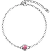 MYC Paris Birth Stone Armband - Silver och Rosa