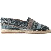Dolce&Gabbana Vävd läder espadrillos slipon